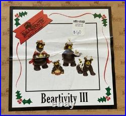 Bearfoots Jeff Fleming Big Sky Carvers Beartivity III 4 Piece Nativity Set NIB Bearfoots Jeff Fleming Big Sky Carvers Beartivity III 4 Piece Nativity Set NIB