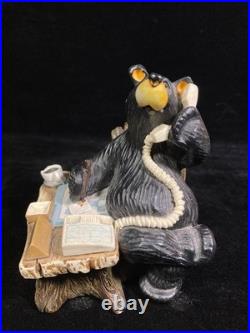 Bearfoots Jeff Fleming Big Sky Carvers Figurine Office Assistant RARE Signed