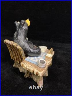 Bearfoots Jeff Fleming Big Sky Carvers Figurine Office Assistant RARE Signed