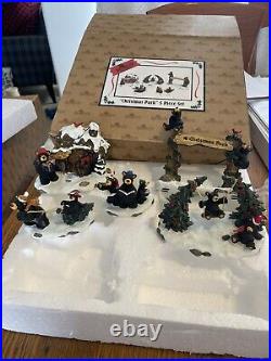Bearfoots Jeff Fleming Big Sky Carvers Retired Christmas Park 5 Pc Set