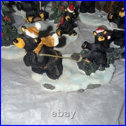 Bearfoots Jeff Fleming Big Sky Carvers Retired Christmas Park 5 Pc Set