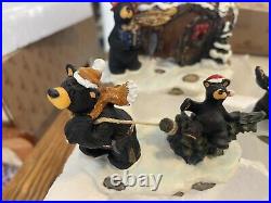 Bearfoots Jeff Fleming Big Sky Carvers Retired Christmas Park 5 Pc Set