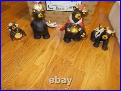Bearfoots Jeff Fleming Black Bear Figurines #50479 Beartivity III Nativity Resin