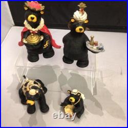 Bearfoots Jeff Fleming Black Bear Figurines #50479 Beartivity III Nativity Resin Bearfoots Jeff Fleming Black Bear Figurines #50479 Beartivity III Nativity Resin