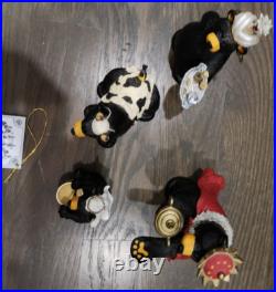 Bearfoots Jeff Fleming Black Bear Figurines #50479 Beartivity III Nativity Resin