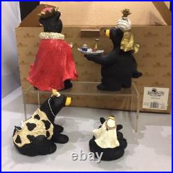 Bearfoots Jeff Fleming Black Bear Figurines #50479 Beartivity III Nativity Resin Bearfoots Jeff Fleming Black Bear Figurines #50479 Beartivity III Nativity Resin