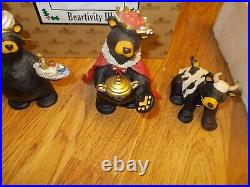 Bearfoots Jeff Fleming Black Bear Figurines #50479 Beartivity III Nativity Resin