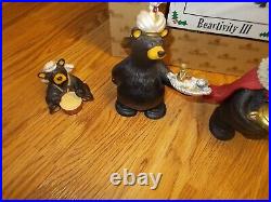 Bearfoots Jeff Fleming Black Bear Figurines #50479 Beartivity III Nativity Resin