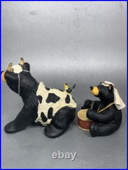 Bearfoots Jeff Fleming Black Bear Figurines Beartivity III Nativity Resin Bearfoots Jeff Fleming Black Bear Figurines Beartivity III Nativity Resin