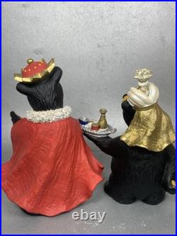 Bearfoots Jeff Fleming Black Bear Figurines Beartivity III Nativity Resin Bearfoots Jeff Fleming Black Bear Figurines Beartivity III Nativity Resin