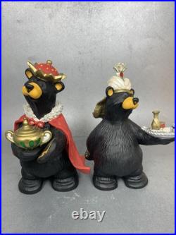 Bearfoots Jeff Fleming Black Bear Figurines Beartivity III Nativity Resin Bearfoots Jeff Fleming Black Bear Figurines Beartivity III Nativity Resin