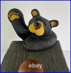Bearfoots Jeff Fleming Curious Cubs Figurine Bears Paper Towel Holder