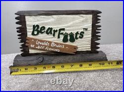 Bearfoots Jeff Fleming Sign Dealer Display LOVABLE BRUINS Cabin Decor VERY RARE
