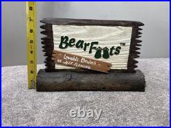 Bearfoots Jeff Fleming Sign Dealer Display LOVABLE BRUINS Cabin Decor VERY RARE