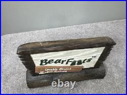Bearfoots Jeff Fleming Sign Dealer Display LOVABLE BRUINS Cabin Decor VERY RARE