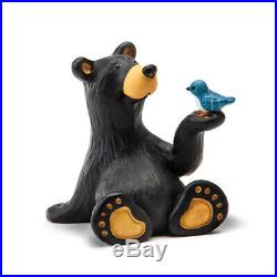 Bearfoots Minnie the Bear with bluebird Jeff Fleming Big Sky Carvers Demdaco