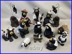 Bearfoots Nativity 16 Pcs Beartivity Christmas Jeff Fleming EUC