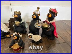 Bearfoots Nativity 16 Pcs Beartivity Christmas Jeff Fleming Holiday Christmas