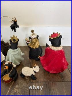 Bearfoots Nativity 16 Pcs Beartivity Christmas Jeff Fleming Holiday Christmas