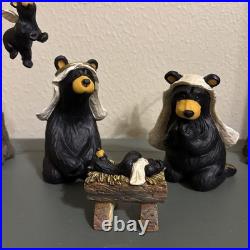 Bearfoots Nativity/Beartivity Christmas 7-Piece Set Jeff Fleming Big Sky Carver Bearfoots Nativity/Beartivity Christmas 7-Piece Set Jeff Fleming Big Sky Carver