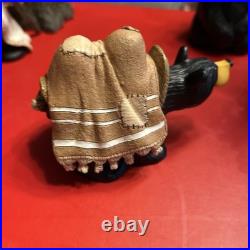 Bearfoots Nativity Set 10 pc Set Jeff Fleming Christmas Resin Bears