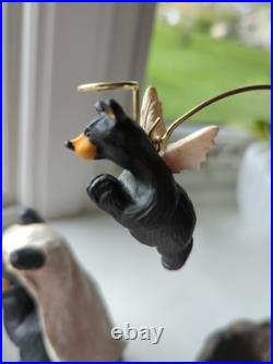 Bearfoots Nativity Set 7 pc Set #50410 Jeff Fleming Christmas Resin Bears withBox