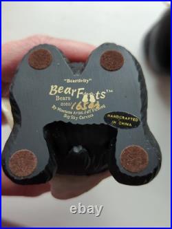 Bearfoots Nativity Set 7 pc Set #50410 Jeff Fleming Christmas Resin Bears withBox
