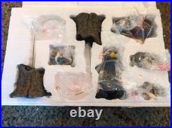 Bearfoots Nativity Set 7 pc Set #50410 Jeff Fleming Christmas Resin Bears withBox