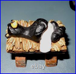 Bearfoots Nativity Set 7 pc Set Jeff Fleming Christmas Resin Bears