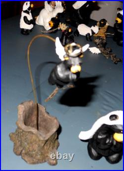 Bearfoots Nativity Set 7 pc Set Jeff Fleming Christmas Resin Bears