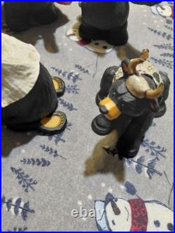 Bearfoots Nativity Set 8 pc Set Jeff Fleming Christmas Resin Bears