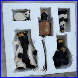 Bearfoots Nativity Set Jeff Fleming Big Sky Carvers 13 Pc Bears