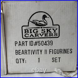 Bearfoots Nativity Set Jeff Fleming Big Sky Carvers 13 Pc Bears