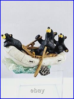 Bearfoots River Rafters Figurine By Jeff Fleming Big Sky Carvers