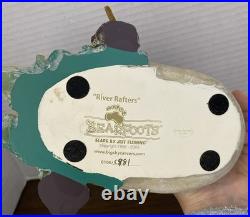 Bearfoots River Rafters Figurine By Jeff Fleming Big Sky Carvers Bear 0106/0981