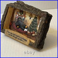 Bearfoots Twas the Night Before Christmas Figurine by Jeff Fleming