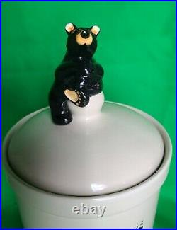 Bearfoots by Jeff Fleming Big Sky Carvers Ceramic Canister or Cookie Jar 10.5