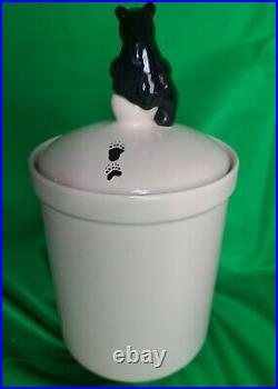 Bearfoots by Jeff Fleming Big Sky Carvers Ceramic Canister or Cookie Jar 10.5
