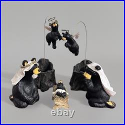 Beartivity 7-PC Nativity Set Bearfoots Big Sky Carvers Jeff Flemming RETIRED New