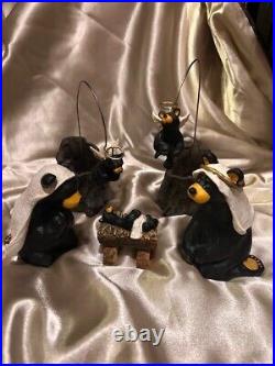 Beartivity Bearfoots Jeff Fleming Big Sky Carvers Complete 12 Piece Nativity Set