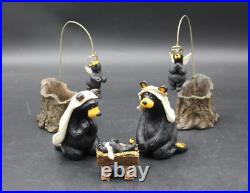 Beartivity Bearfoots Jeff Fleming Big Sky Carvers Complete 7 Piece Nativity Set
