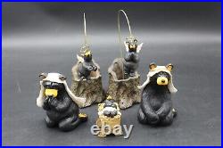 Beartivity Bearfoots Jeff Fleming Big Sky Carvers Complete 7 Piece Nativity Set
