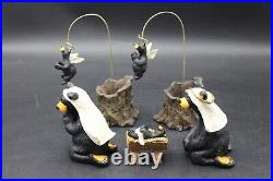Beartivity Bearfoots Jeff Fleming Big Sky Carvers Complete 7 Piece Nativity Set