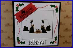 Big Sky BEARFOOTS Black Bear Nativity Set Beartivity Christmas Jeff Fleming 7pc