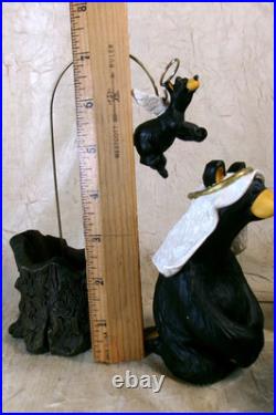 Big Sky BEARFOOTS Black Bear Nativity Set Beartivity Christmas Jeff Fleming 7pc