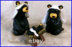 Big Sky BEARFOOTS Black Bear Nativity Set Beartivity Christmas Jeff Fleming 7pc
