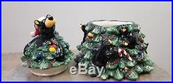 Big Sky Barefoot Bears Christmas Tree Cookie Jar