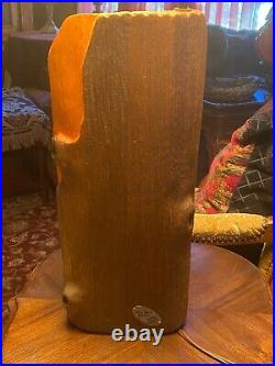Big Sky Bear Carvers Jeff Fleming Hand Carved Table Lamp 30 Tall