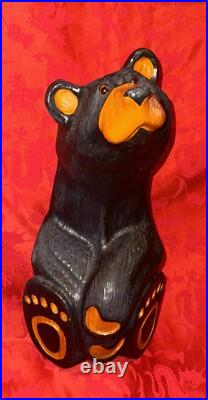 Big Sky Bear Jeff Fleming Big Sky Carver Black Bear Looking Up Hearts 15 Signed Big Sky Bear Jeff Fleming Big Sky Carver Black Bear Looking Up Hearts 15 Signed