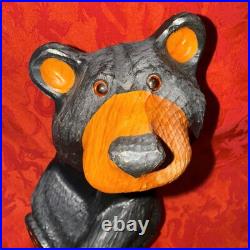 Big Sky Bear Jeff Fleming Big Sky Carver Black Bear Looking Up Hearts 15 Signed Big Sky Bear Jeff Fleming Big Sky Carver Black Bear Looking Up Hearts 15 Signed